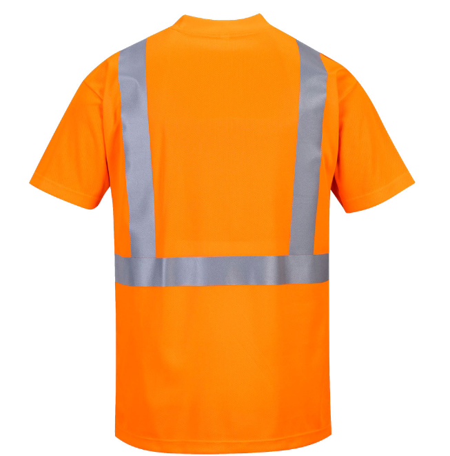 Orange Hi-Vis Pocket T-Shirt | S190 ORANGE T SHIRT