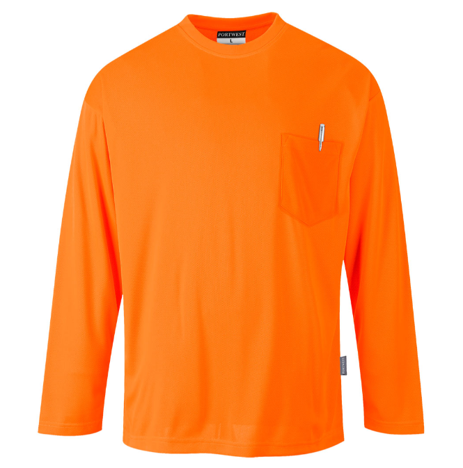 Yellow Day-Vis Pocket Long Sleeve T-Shirt | S579YER 8 variants SELL ON SHOPIFY