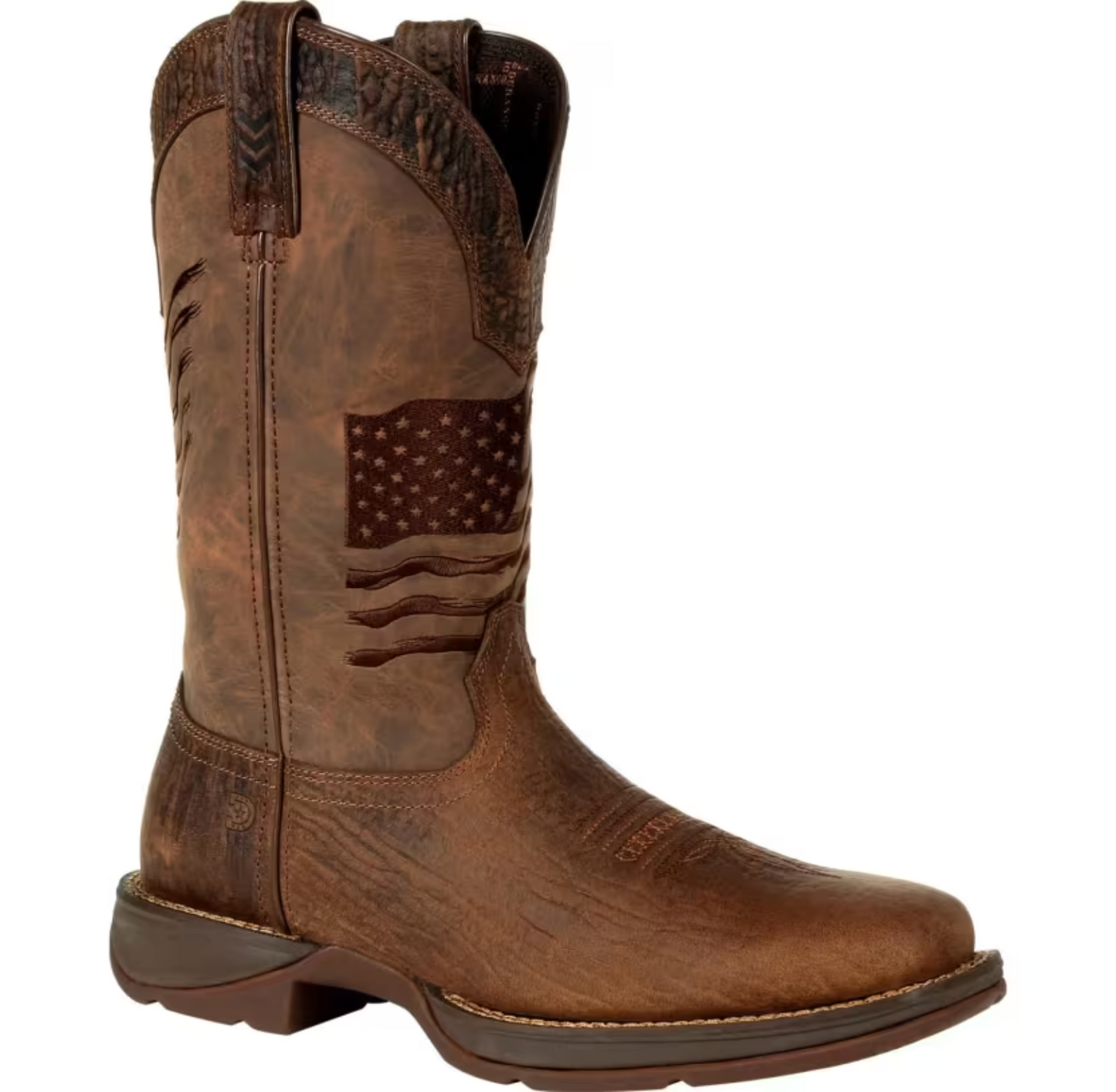 Rebel™ Brown Flag Embroidery Work Boot