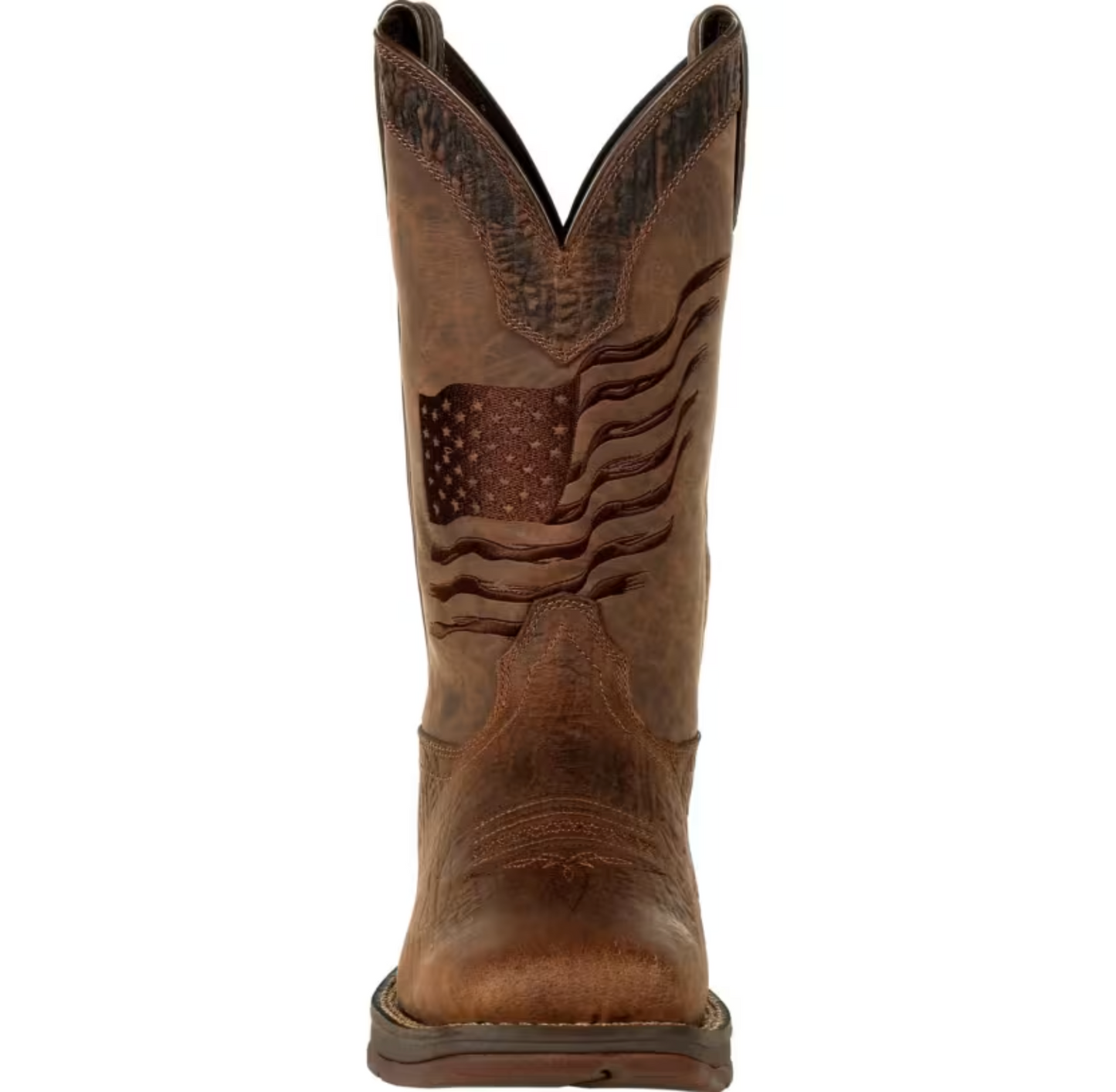 Rebel™ Brown Flag Embroidery Work Boot