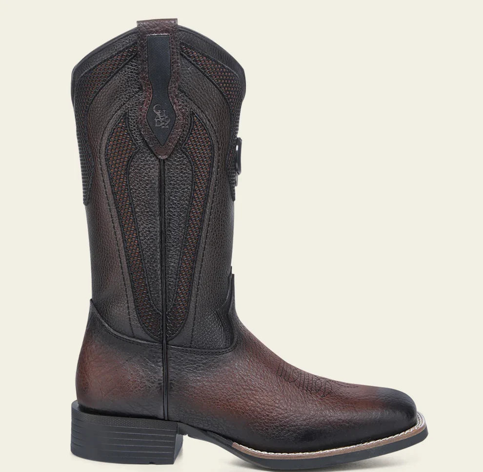 American Bison Embroidery Square Toe