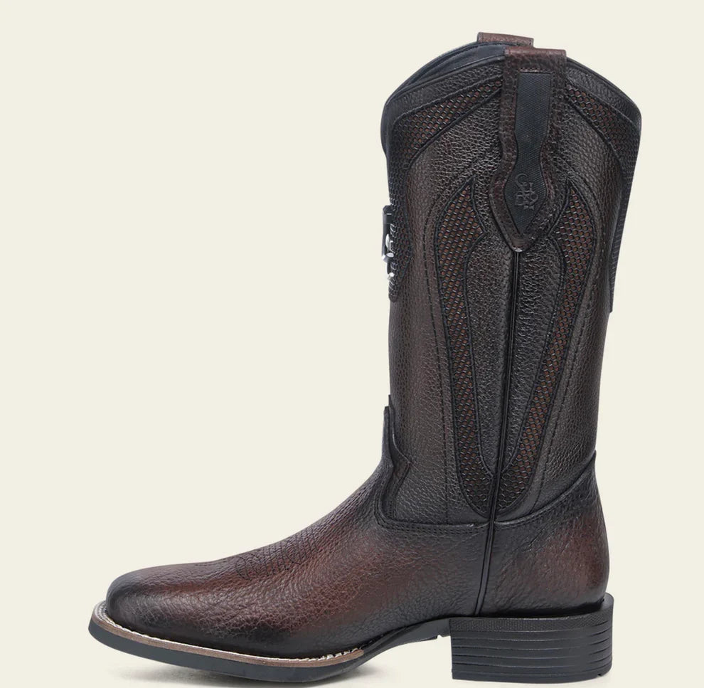 American Bison Embroidery Square Toe