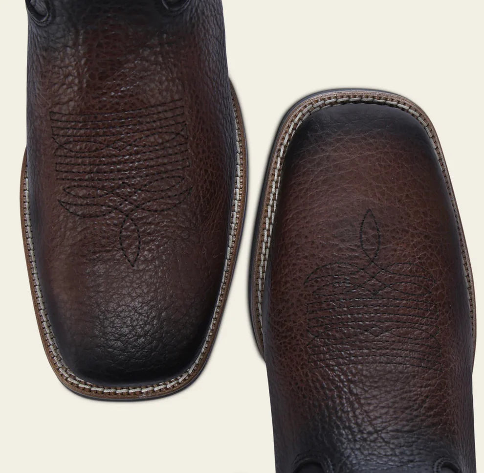 American Bison Embroidery Square Toe