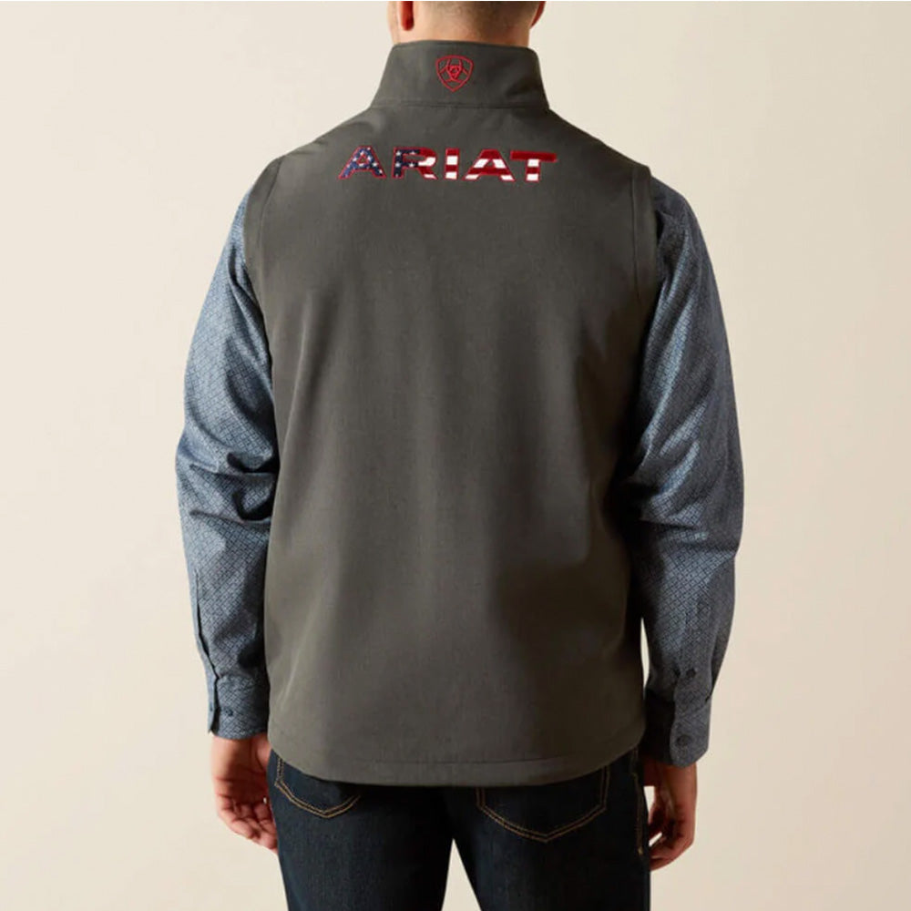 Logo Softshell Vest Charcoal