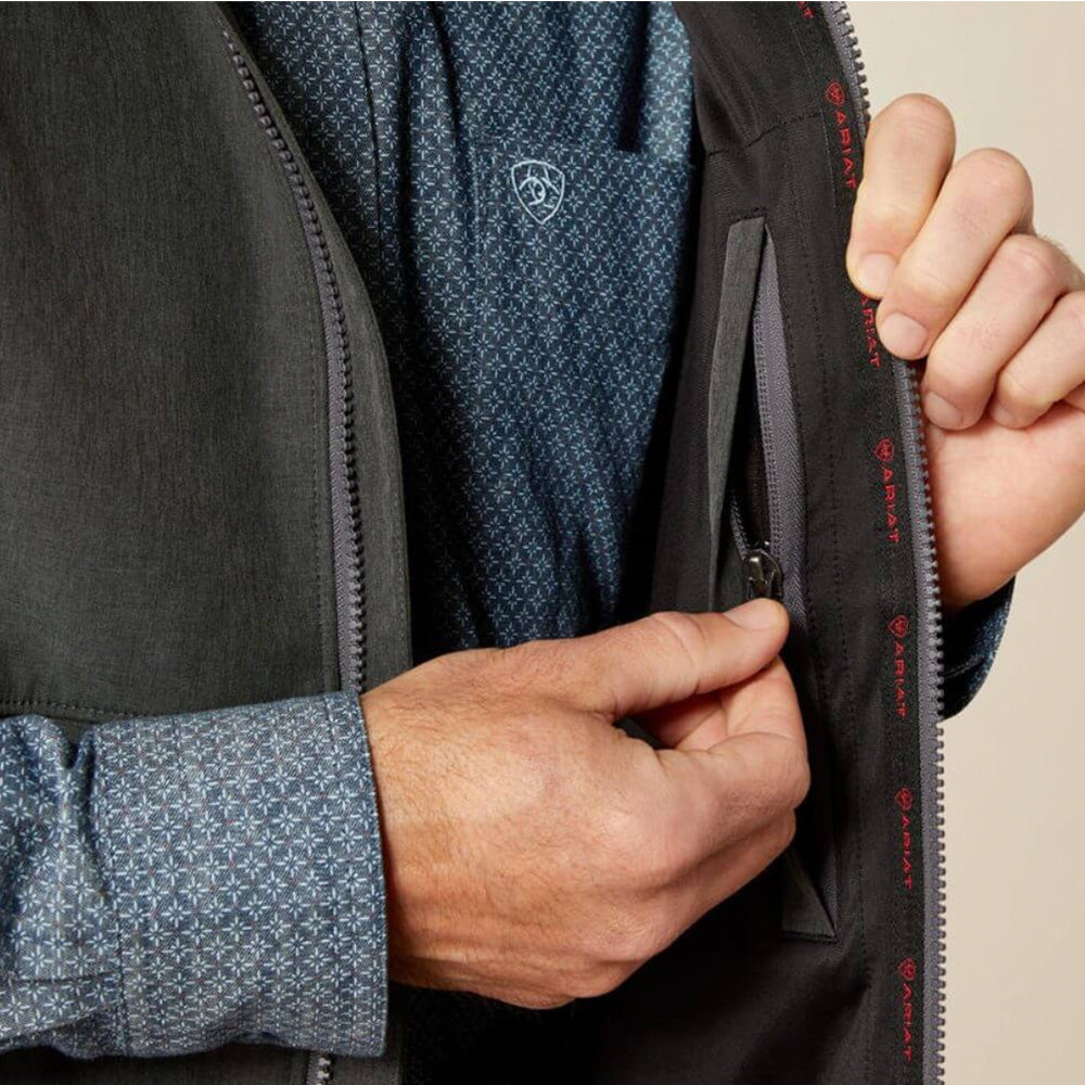 Logo Softshell Vest Charcoal