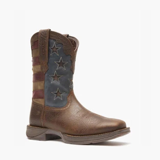 Vintage Flag Western Boot