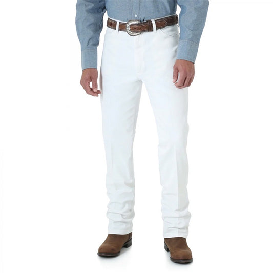 White Cowboy Cut Jeans