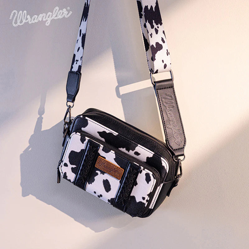 Cow Print Crossbody Purse Wallet