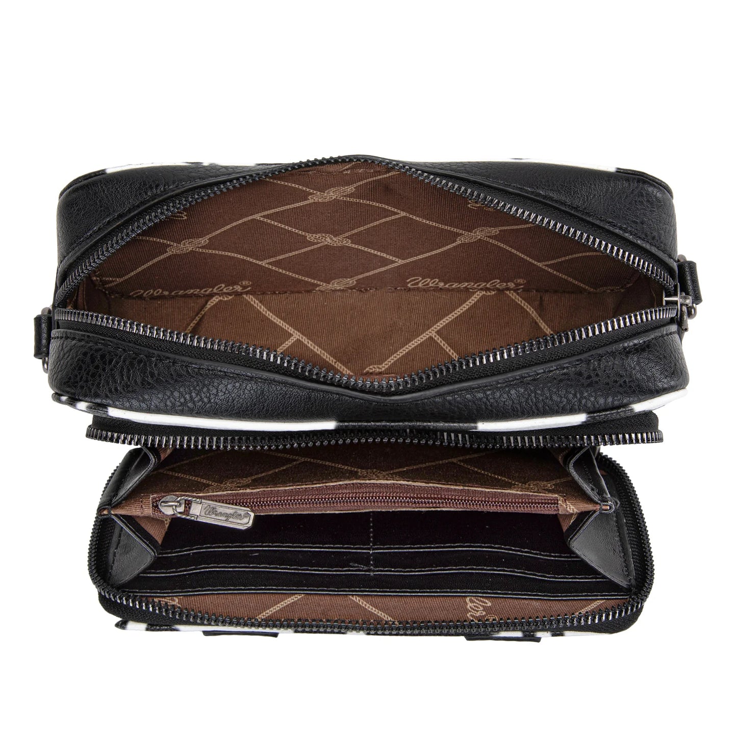 Cow Print Crossbody Purse Wallet