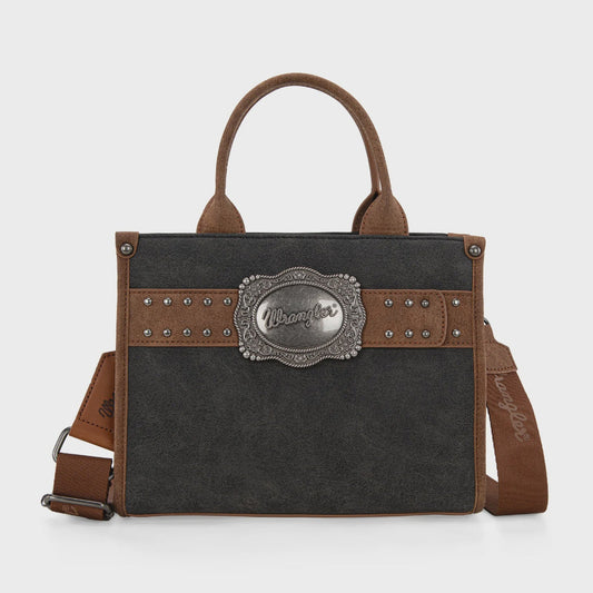 Buckle Tote Crossbody Black