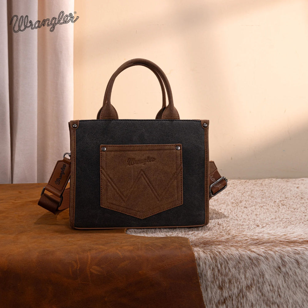 Buckle Tote Crossbody Black