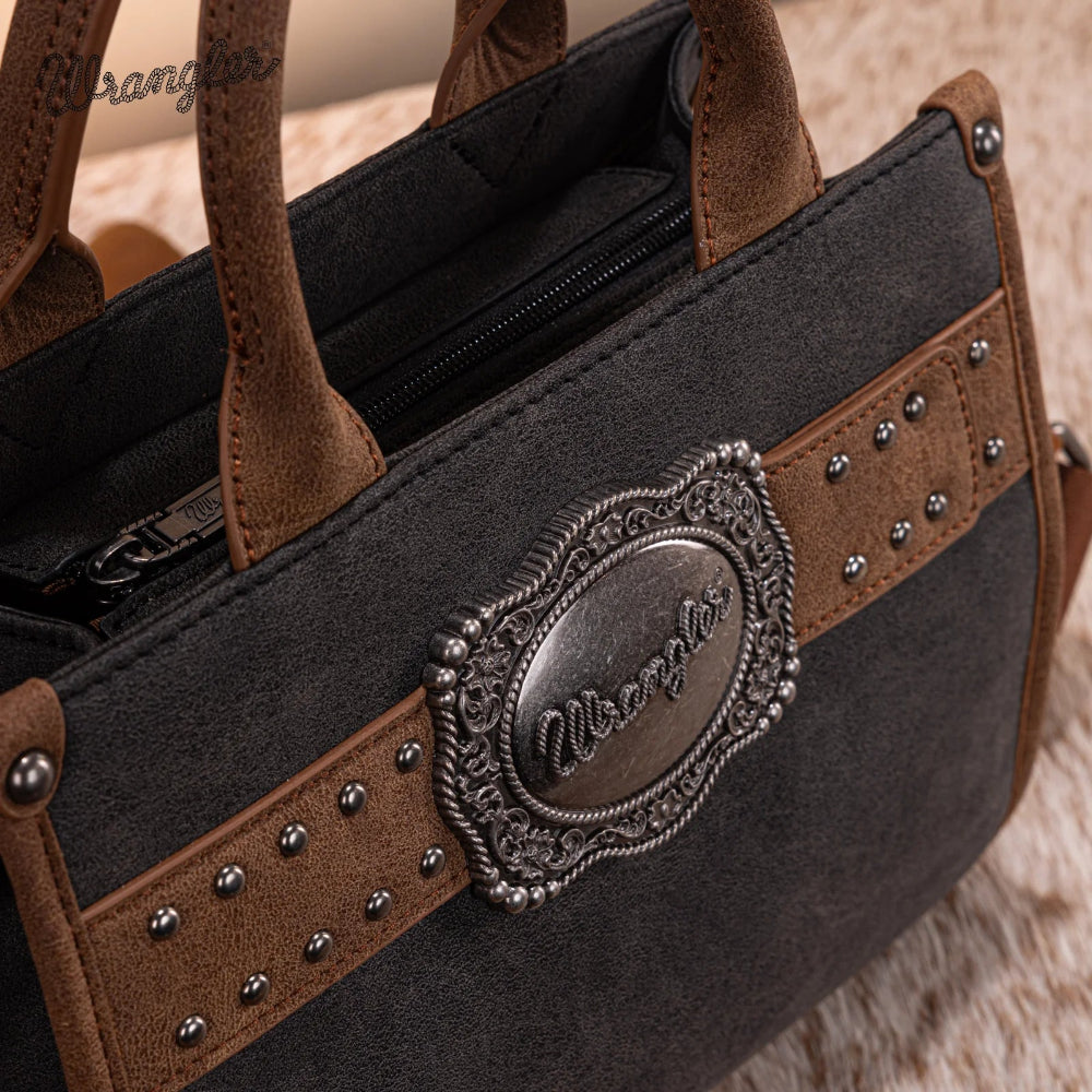 Buckle Tote Crossbody Black