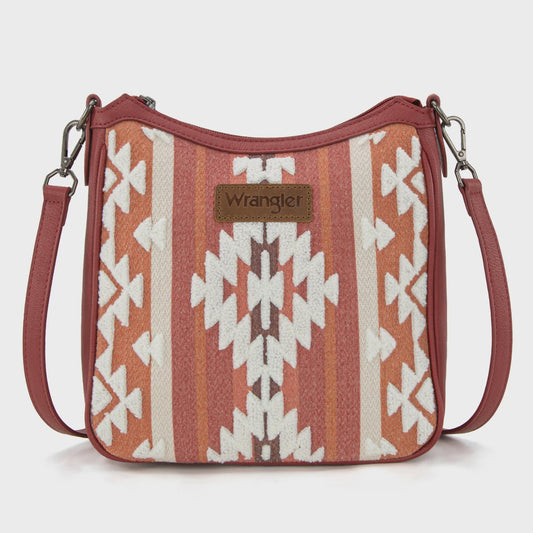 WG313-2003  Sherpa Aztec Canvas Crossbody