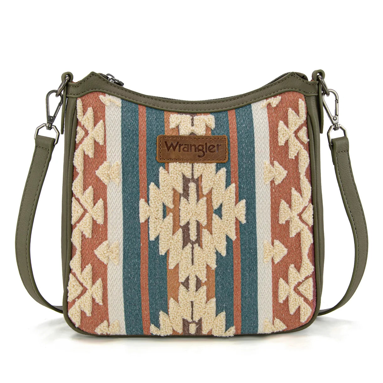 WG313-2003  Sherpa Aztec Canvas Crossbody