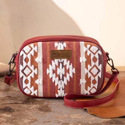 Sherpa Aztec Canvas Crossbody Green