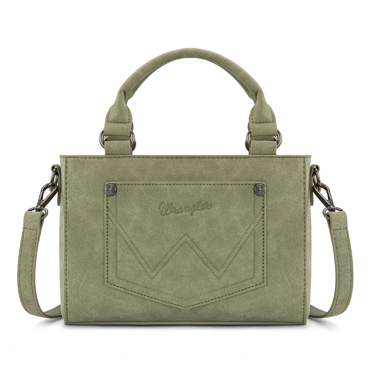 WG337-2003 Embroidered Swirl Crossbody - Green