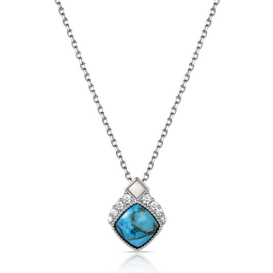 Crowned Glacier Turquoise Necklace NC6313