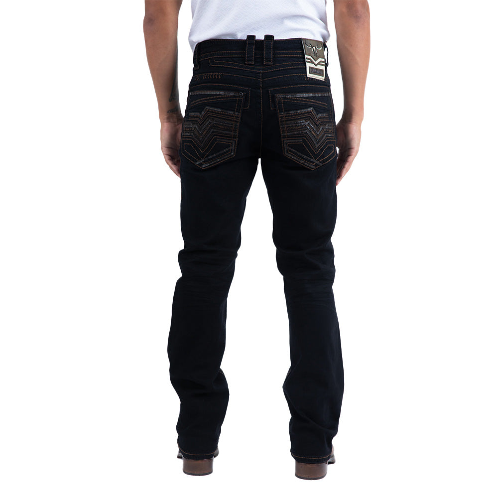 Holt Black Slim Boot Cut Jeans