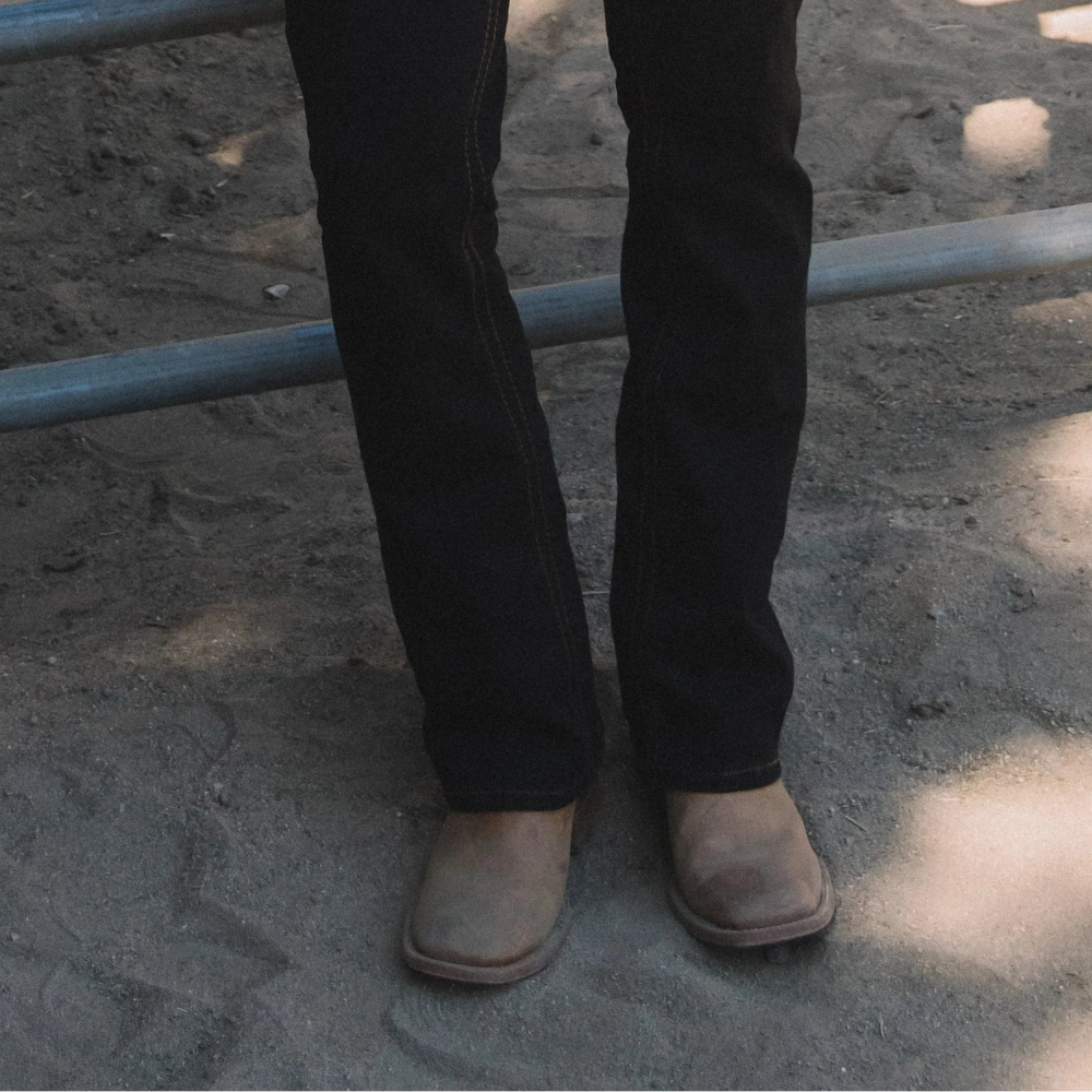 Holt Black Slim Boot Cut Jeans