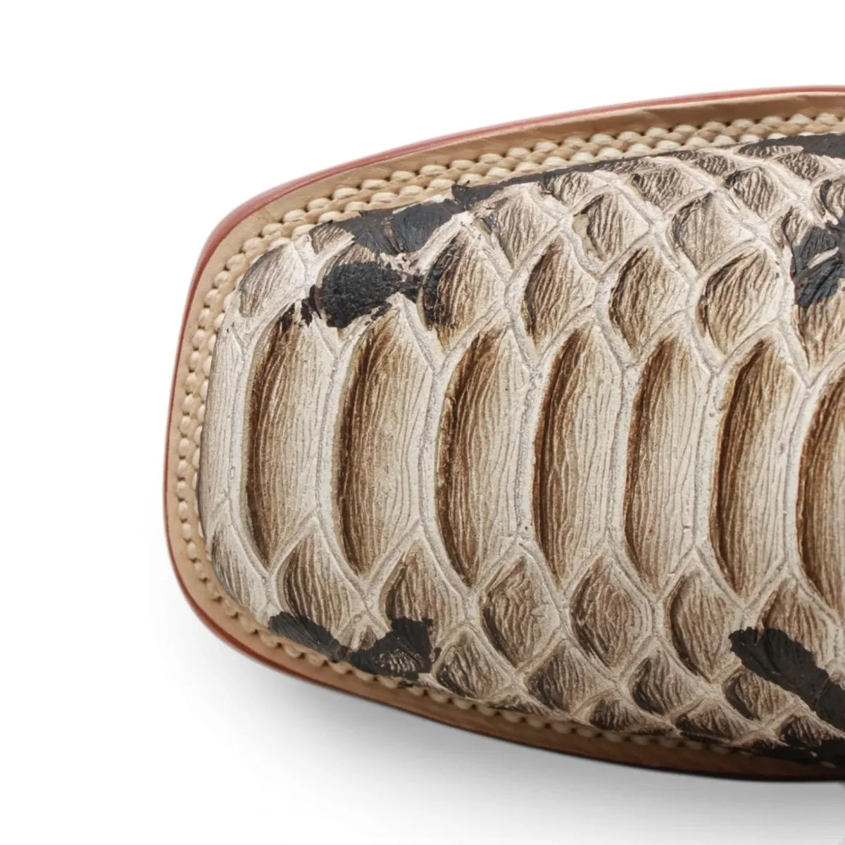 TM201601 Python Print Square Toe Boots