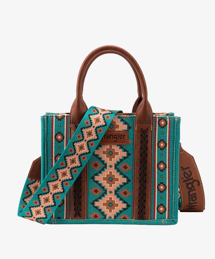 Southwestern Print Turquoise Crossbody