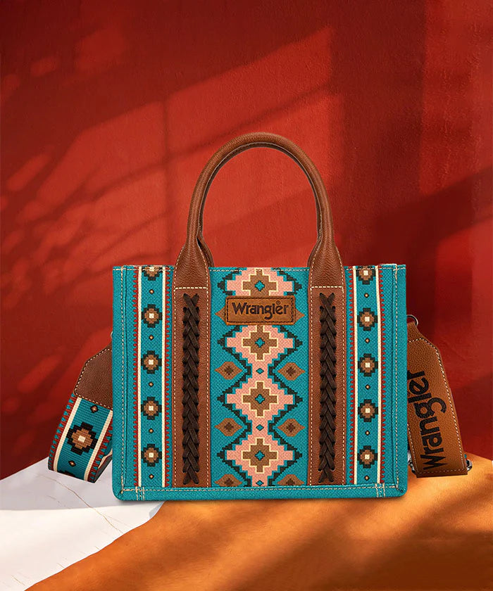 Southwestern Print Turquoise Crossbody